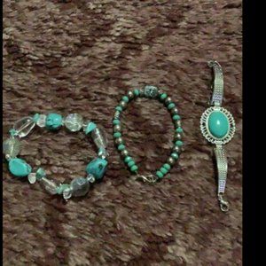 Lot of Turquoise Bracelets
